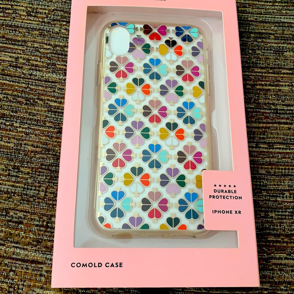TWO 2️⃣Good used condition Kate spade silicone iPhone XR case bundle